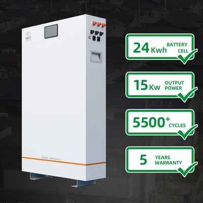 Popular Rechargeable Household Energy Storage Deep Cycle Solar Battery 24kwh
