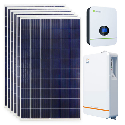 9Kwh Solar Electric System / Solar Off Grid Systems 86Kg For Home