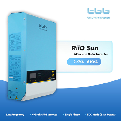 TBB Off Grid Inverter Solar RiiO Sun 3KVA Mppt Inverters Efficiency Max 91%