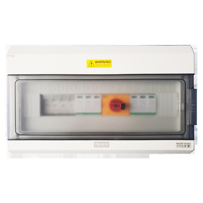 DC 1000V 32A Solar 4 String PV Combiner Box IP65 4 In 2 Out