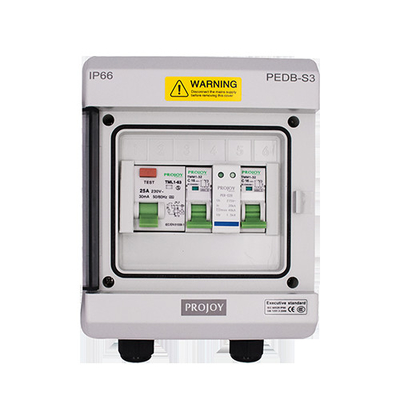 Polycarbonate ABS Solar AC Distribution Box Solar Electric System IP66 230V