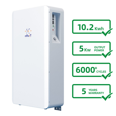 6000 Deep Cycle Solar Battery / 10kwh 51.2 V 200ah Lifepo4 Lithium Battery 5000W