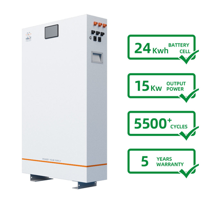 Eco-Friendly Backup Household Energy Storage Deep Cycle Solar Battery 24kwh