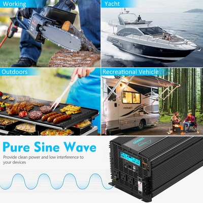DC24V Hybrid Solar Inverter Giandel 4000W Heavy Duty Pure Sine Wave Power Inverter
