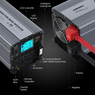 5000 Watt Hybrid Solar Inverter MSDS UN38.3 16*30A Aluminum Alloy Housing