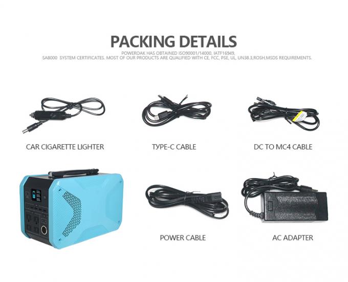 220V Solar Portable System Camping 720Wh Power Supply 720W Lithium Battery 2